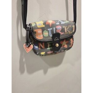 VINTAGE Y2k DOONEY AND BOURKE BLACK SIGNATURE  SATCHEL / CROSSBODY BAG Mini